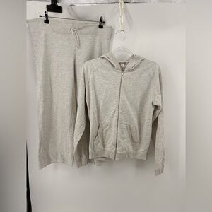 GAP 100% Cotton Set Size M XS Beachy Lounge Leisure Comfort Hoodie Pants